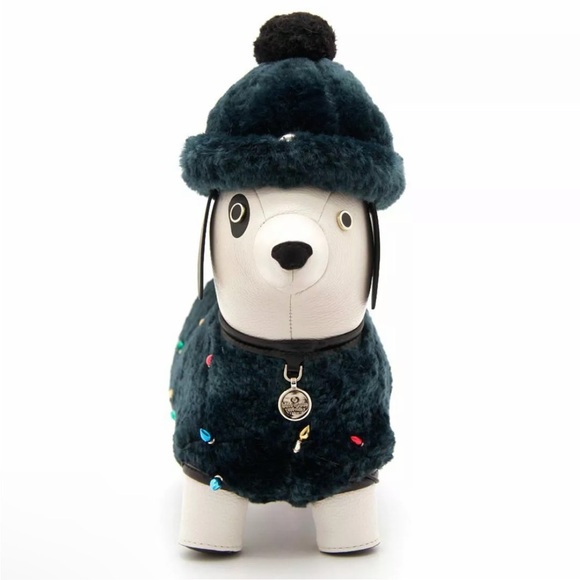 Collectible Kate Spade Dachshund Bag Dog Green Christmas Lights Claude - Picture 12 of 14